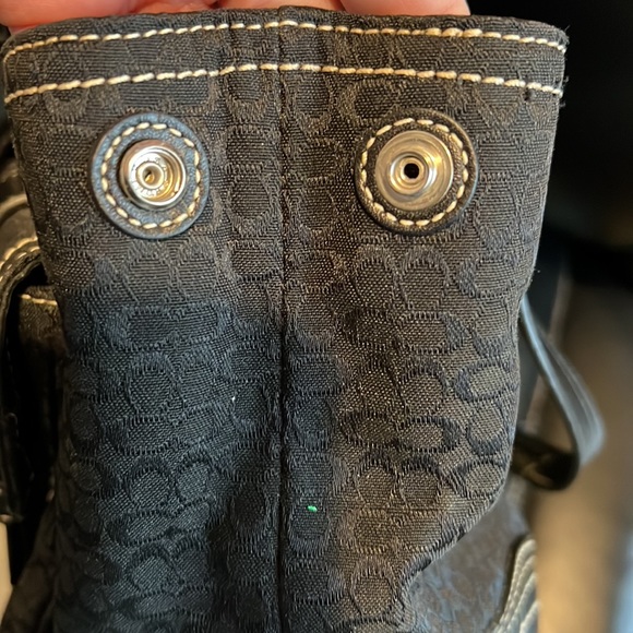 Authentic. Vintage. Leather and Black Canvas with Silver Details. - Picture 3 of 9